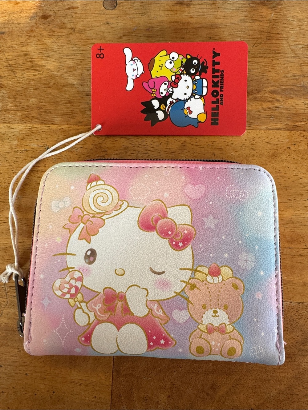 Loungefly Hello Kitty & Tiny Chum Whimsical Sweets Mini Zipper Wallet NWT
